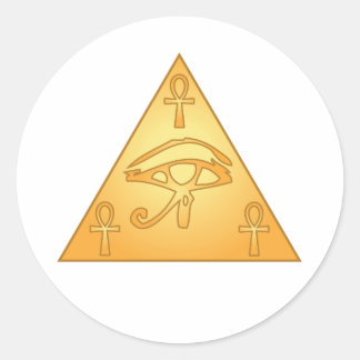 All Seeing Eye / Eye of Horus: Classic Round Sticker