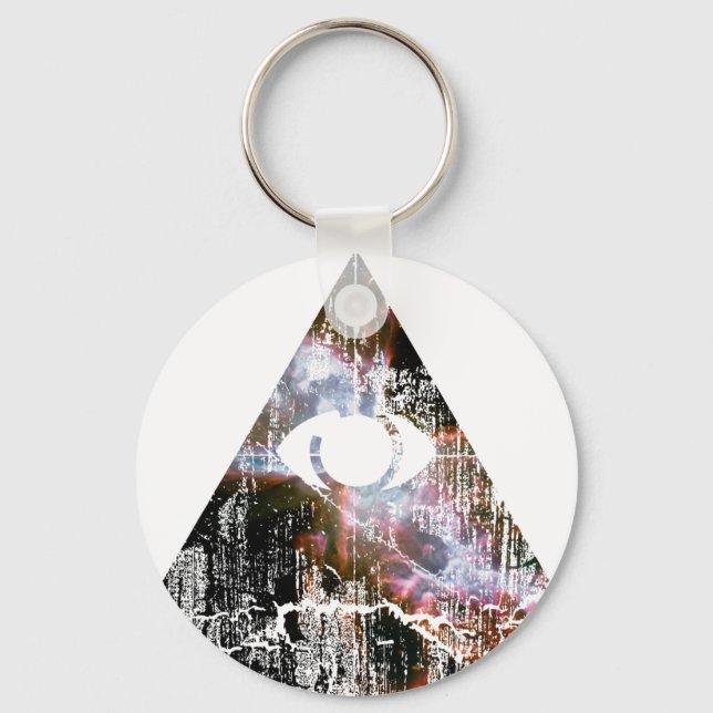 All Seeing Eye Key Ring (Front)