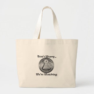 all-seeing-eye large tote bag