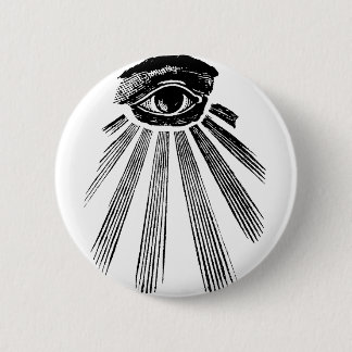 All Seeing Eye Mason 6 Cm Round Badge