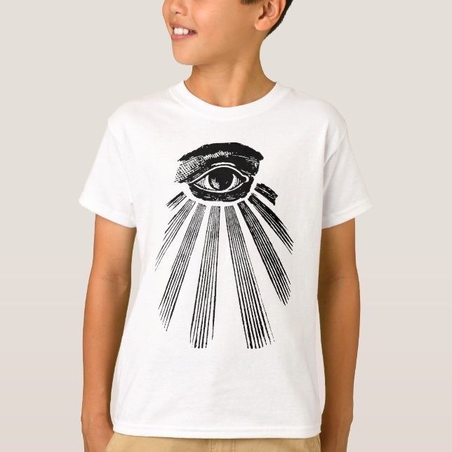 All Seeing Eye NWO Illuminati New World Order T-Shirt (Front)