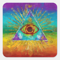 All Seeing Eye Of God - abstract sketchy Art