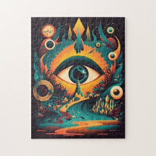 All Seeing Eye Puzzle Psychedelic Art