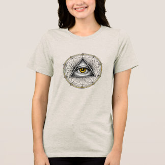 All Seeing Eye Sacred Geometry Tri-Blend Shirt