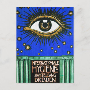 All-Seeing Eye Vintage Art Postcard