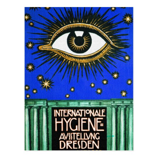 All-Seeing Eye Vintage Art Postcard