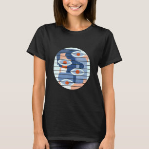 All Seeing Eyes Colourful Abstract Art T-Shirt