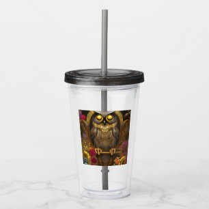 All-Seeing Owl Acrylic Tumbler