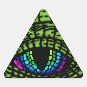 All-Seeing-Reptilian-Eye Triangle Sticker