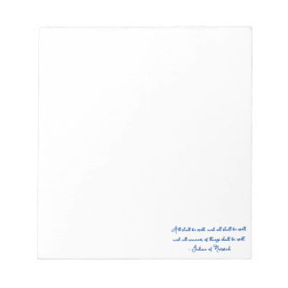 All Shall Be Well (Julian of Norwich) Notepad