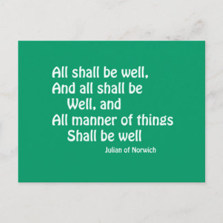 All Shall Be Well Postcard