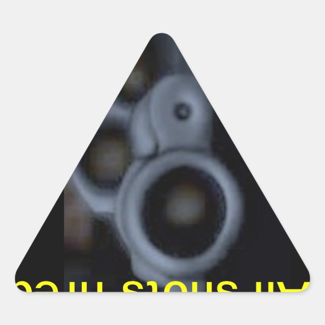 All shots fired triangle sticker (Front)