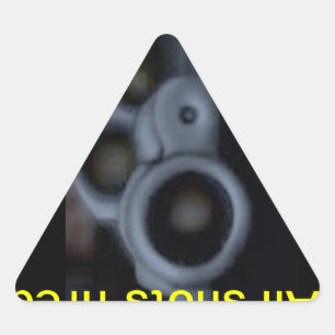 All shots fired triangle sticker