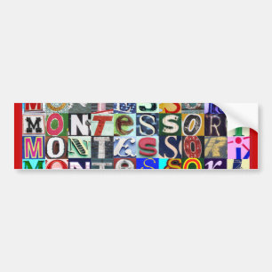 All Signs Point to Montessori! Bumper Sticker