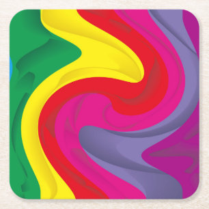 All Sizes and Shapes of Colour Square Paper Coaster