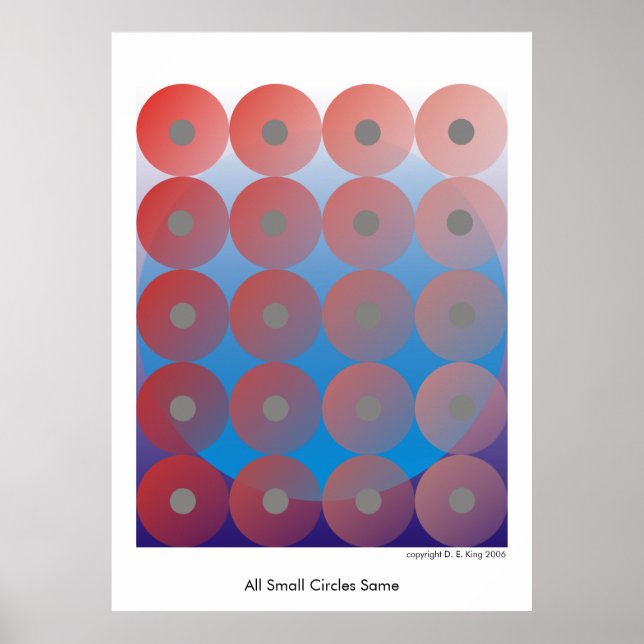 All Small Circles Same 2 Poster (Front)