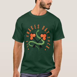 All Snakes Day Pagan Serpent & Clover Green T-Shirt
