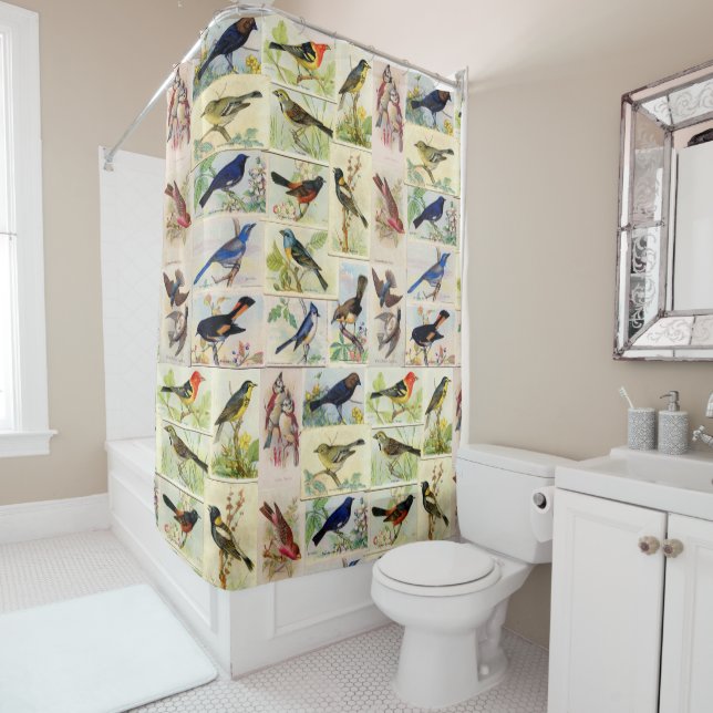 All Sorts of Birds Shower Curtain (In Situ)