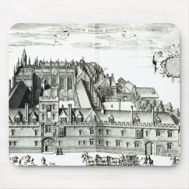 All Souls College, Oxford University, 1675 Mouse Mat (Front)
