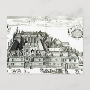 All Souls College, Oxford University, 1675 Postcard