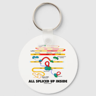 All Spliced Up Inside (RNA Splicing) Key Ring