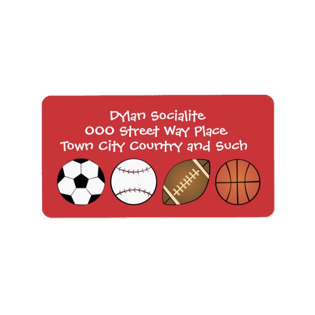 All Sports Label (Front)