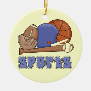 All Sports T-shirts and Gifts Ceramic Tree Decoration