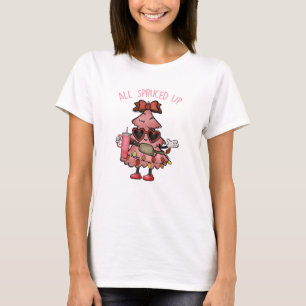 All Spruced Up - Funny Bougie Christmas Tree T-Shirt