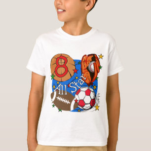 All Star 8th Birthday Tshirts and Gifts