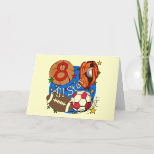 All Star 8th Birthday Tshirts and Gifts Card
