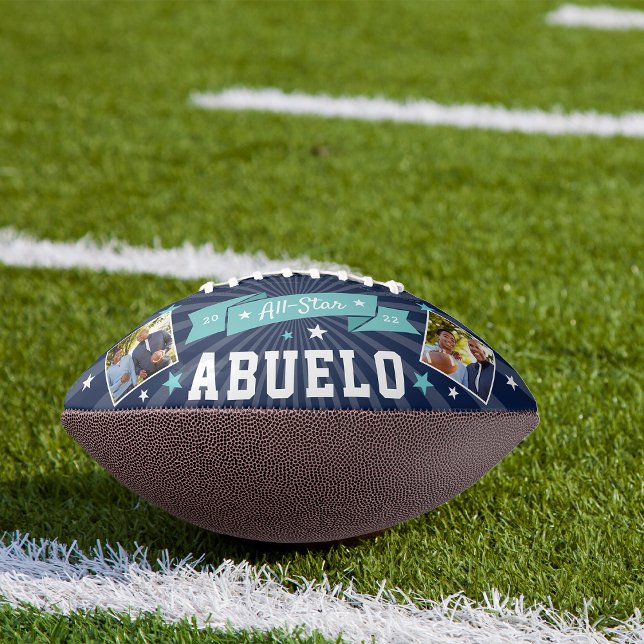 All Star Abuelo | Custom Grandpa Photo American Football (Creator Uploaded)