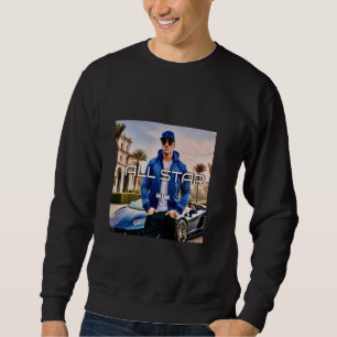 All Star Album Looking Cool Sports Car Sunset Palm Sweatshirt