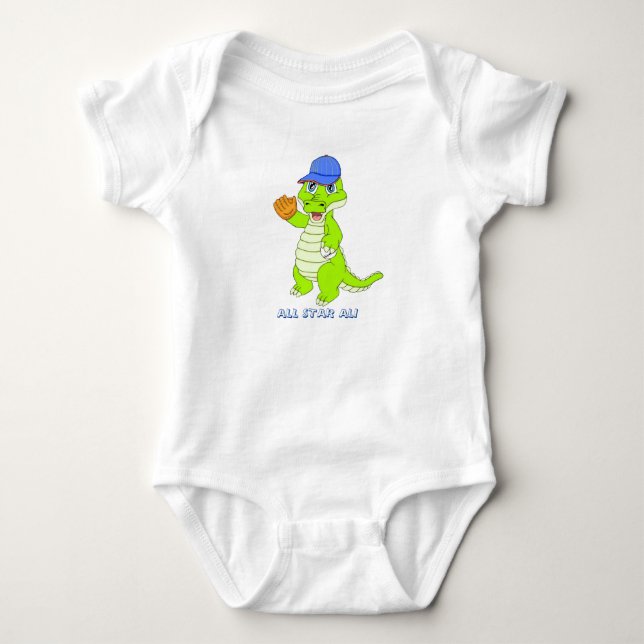 All Star Ali Gator Baby Bodysuit (Front)