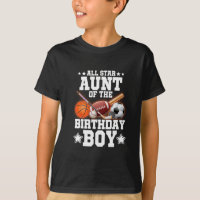 All Star Aunt Of The Birthday Boy Sketll Soccer Sp