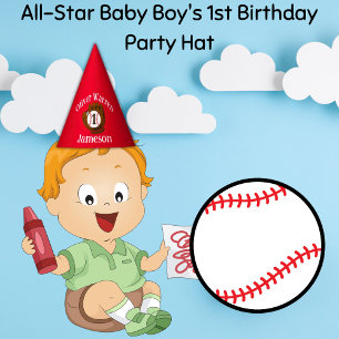 All-Star Baby Boy's 1st Birthday  Party Hat