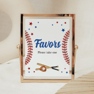 All Star Baseball Baby Shower Favours Poster