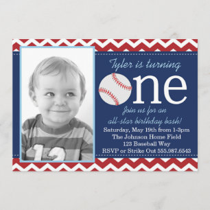 All-Star Baseball Birthday Bash Invitation