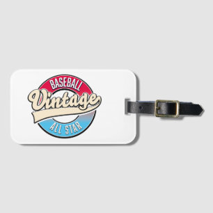 All Star Baseball logo Luggage Tag