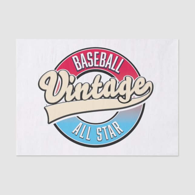 All Star Baseball logo Tissue Paper (Front)