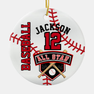All Star Baseball ⚾ Player Ceramic Tree Decoration