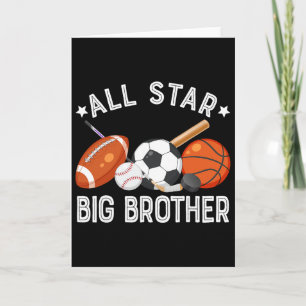 All Star Big Brother Of The Birthday Sketll Soccer Card