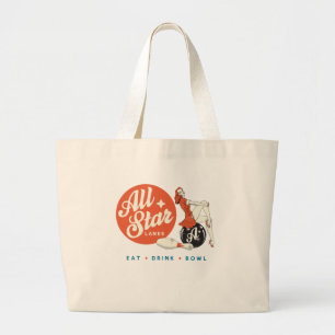 All Star Bowling Large Tote Bag