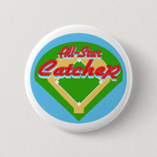 All-Star Catcher 6 Cm Round Badge
