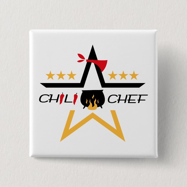 All-Star Chilli Chef Button (Front)