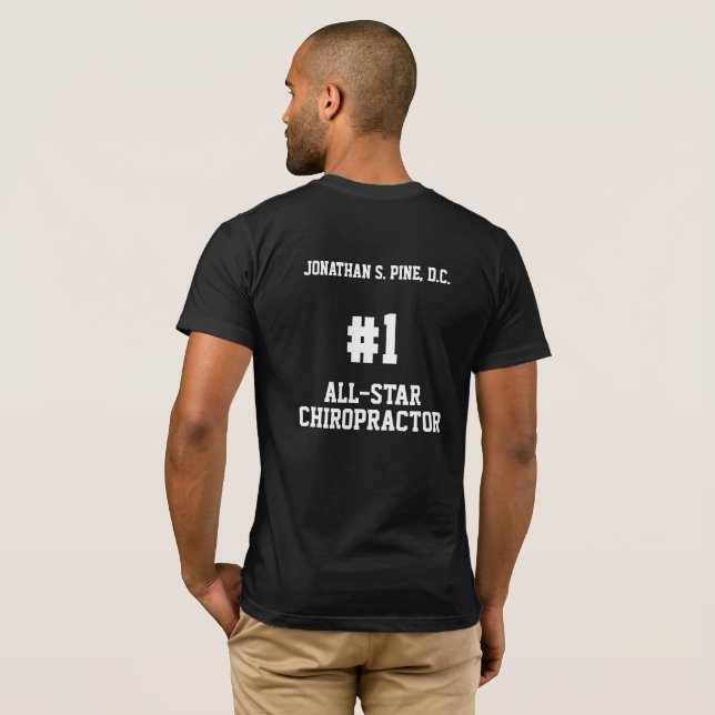 All Star Chiropractor Personalised T-Shirt (Back Full)