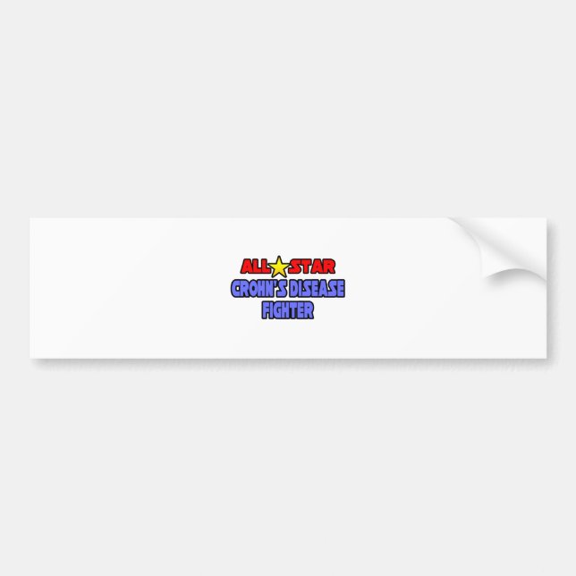 All Star Crohn's Disease Fighter Bumper Sticker (Front)