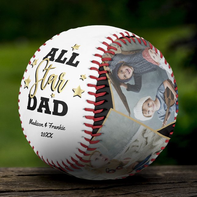 All-Star Dad Father's Day Photo Collage Baseball (Creator Uploaded)