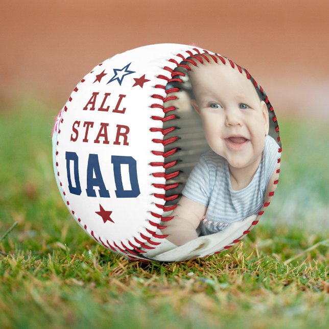 ALL STAR DAD First Fathers Day 2 Photos Baseball (Creator Uploaded)