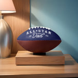 All Star Dad Gift For Dad Custom Photo & Monogram American Football<br><div class="desc">The perfect gift for your sporty all-star dad. Celebrate your special and wonderful father in your life with our memorable and personalised all-star dad football. The design features "All-Star Dad" in a cool typographic design in navy. Customise with year, along with two of your own special family photos. Custom monogram...</div>