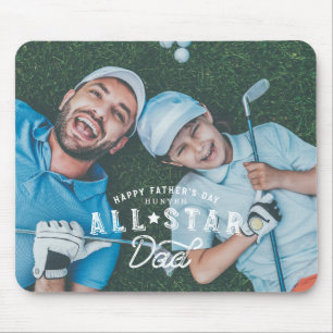 All Star Dad   Happy Father's Day Full Photo Mouse Mat